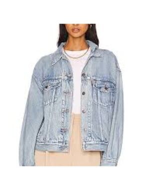 Revolve GRLFND  Daria Oversized Jean Jacket Colour Tumbleweed  Size XS